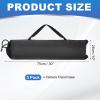 PATIKIL 30 x 10 Inch Tripod Carrying Case, 3 Pack Camera Tripod Carrying Bags Oxford Cloth Padded Bag for Camera Gear Mic Light Stand Sheet Music Photography Accessories, Black view 2