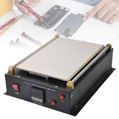 600W LCD Screen Repair Separator, Fast Heat Plate Touch Screen Removal Tool, LED 3-Digit Digital Display, Temperature Range 50~180, with Built-in Vacuum Pump, for Max 13 Inches(19  29cm)
