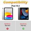 Case for iPad 10.2 iPad 9th Generation 2021/ iPad 8th Generation 2020/ iPad 7th Generation 2019,Slim Soft Shockproof TPU Silicone Protective Back Shell Cas,Cute Dog Snowy view 2