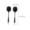 Mikikit 2pcs Mini Bendable Condenser Microphone for Phone Tablet Laptop Plug and Play Noise-reducing Mic for Video Recording Live Streaming Singing and Voice Calls Portable Black view 4