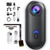 POV 4K Capture Pro, POV Camera Pro with 128GB Card, 170 Wide Angle, WiFi, 30M Waterproof Underwater Camera, Hands-Free Video Recorder for Vlogging, Travel, Bike, Pet (Premium Black,128G) view 1