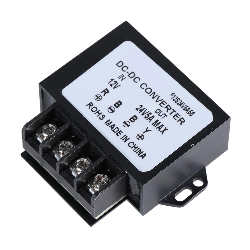 12V to 24V Converter 5A 120W to Step Up Block to for LED Light Truck Vehicle Boats Converter