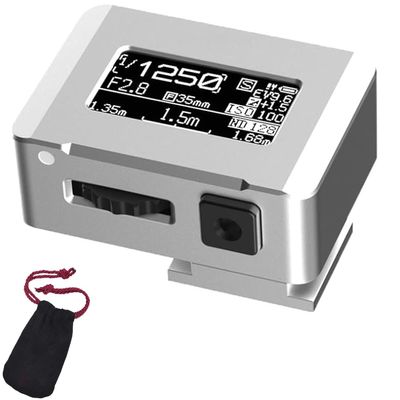 LIULIQ Photography Light Meter, Film Camera Exposure Meter with OLED Screen & 30 Average Metering, Adjustable ISO, Aperture and Shutter Speed Modes for Vintage Camera Film Photography
