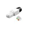 6A/6/5e RJ45 CAT6 UTP Field Connector Ethernet Termination Plug, 23AWG to 26AWG Cable Internet Plug(Cat 6A UTP) view 1