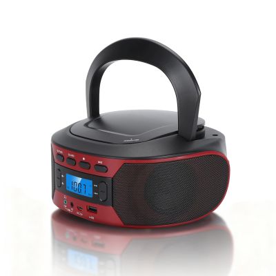 Wisoqu Portable CD Player, with Bluetooth, FM Radio, USB MP3 Playback, AUX Input, Headphone Jack, Digital Display, 5 Music EQ Modes, for Home or Outdoor (US Plug)