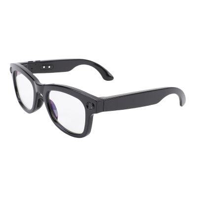 5MP 1080P HD AI Smart Glasses with Real Time Translation Music Playback Phone Calls, Camera Glasses Support for 26 Languages, WiFi Transfer, Dual Noise Reduction, and More (Anti Blue Light)
