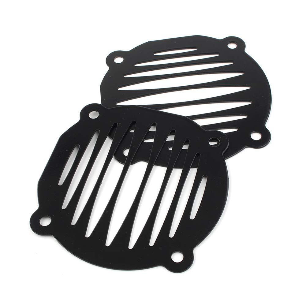 Cnkaka036 Motorcycle Fairing Speaker Grill Covers Front Speaker Grill for Harley -Davidson FLHT Models 2000-2013 Black