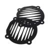 Cnkaka036 Motorcycle Fairing Speaker Grill Covers Front Speaker Grill for Harley -Davidson FLHT Models 2000-2013 Black view 1