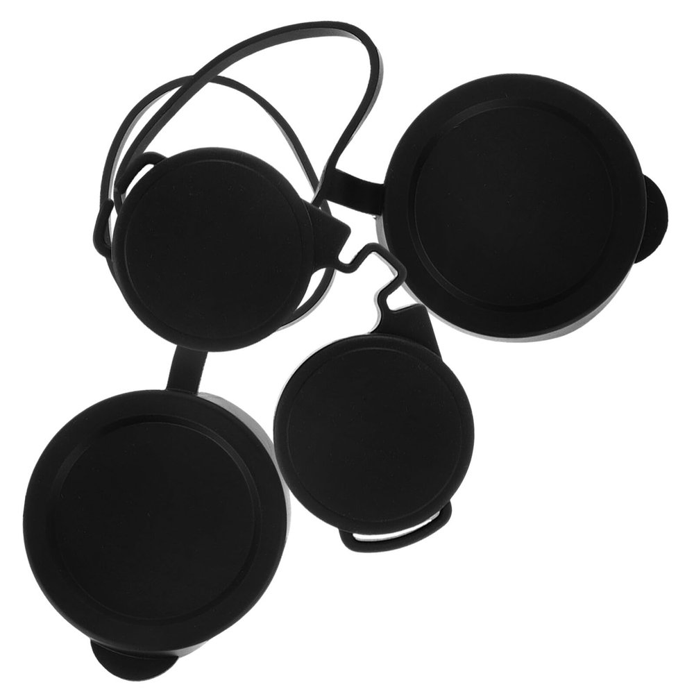 ROMISBABA 3pcs Rubber Objective Lens Covers for Binoculars Protective Eyepiece Caps Dustproof Lens Caps for Outdoor Use Easy to Install Binocular Accessories 3pcs Set