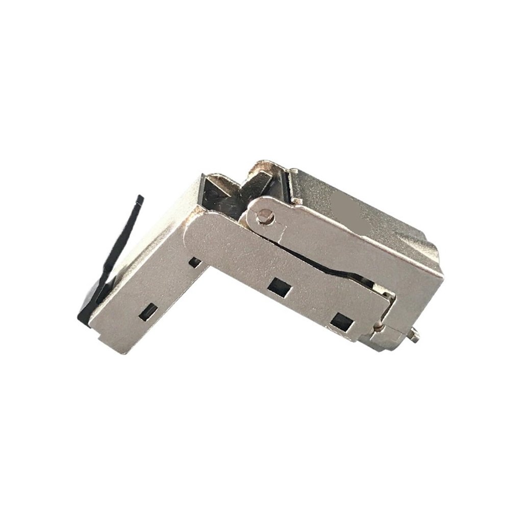 150 Degree Flex Angle RJ45 Termination Plug Cat 6A Field Connector Shielded Quick Install