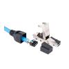150 Degree Flex Angle RJ45 Termination Plug Cat 6A Field Connector Shielded Quick Install view 4