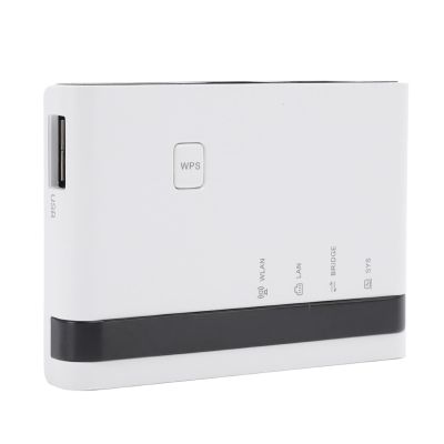 Bewinner Wireless Print Server for USB Printer, 10/100Mbps LAN Bridge Sharing, Wired Wireless Standalone Modes Print Server Support 4 Printers (US Plug)