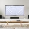 BUGUUYO Folding Polyester Projector Screen with Hooks and Rope Portable Anti-Wrinkle Outdoor Indoor Display for Office Home Theater Party Use view 3