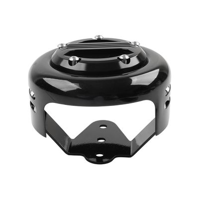 Cnkaka036 1 Pc Iron & Aluminum 5 Hole Point Cover Horn Cover Black For Harley For Softail FXST for Touring FLHT Dyna XL