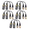 5 Pair 8MP BNC Video Balun Ector, ed Pair Transmitter with AHD CVBS, ABS Housing Balun Transceiver for CCTV rity System view 1