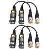 5 Pair 8MP BNC Video Balun Ector, ed Pair Transmitter with AHD CVBS, ABS Housing Balun Transceiver for CCTV rity System view 4