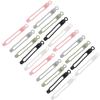 BUGUUYO 20pcs Silicone Cord Organizer Cable Management Ties Adjustable Reusable Wire Holders for Earphone Data Audio Network Cables with Hanging for Home Office Use view 1
