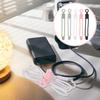 BUGUUYO 20pcs Silicone Cord Organizer Cable Management Ties Adjustable Reusable Wire Holders for Earphone Data Audio Network Cables with Hanging for Home Office Use view 3