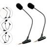 3.5mm Microphone Replacement for PC Gamings Headsets Headphones 3.5mm Flexible Gamings Headsets Microphone view 2