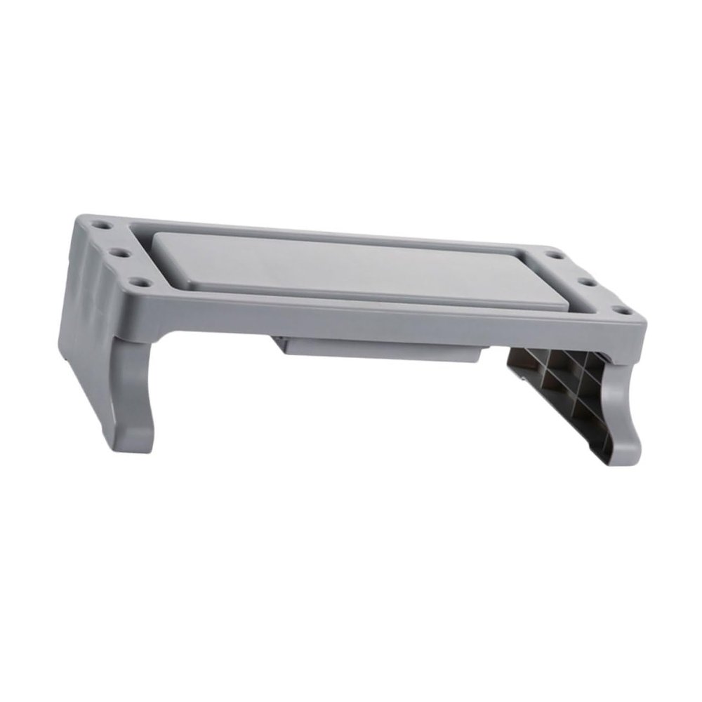 Holibanna Multifunctional Monitor Stand Riser with Organizer for Desktop Laptop Tv Space-saving Elevated Shelf for Office and Home Use Grey Computer Screen Holder