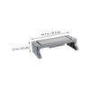 Holibanna Multifunctional Monitor Stand Riser with Organizer for Desktop Laptop Tv Space-saving Elevated Shelf for Office and Home Use Grey Computer Screen Holder view 2