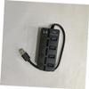 GRIRIW Port USB Hub with Independent Switches USB Splitter Adapter for Laptop PC Tablet Smartphone Black view 1