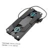 BAZEITFLOW 2PCS Dual Fan Laptop Cooling Pad USB Powered Ventilated Support Stand Lightweight for Gaming and Office Laptops view 2