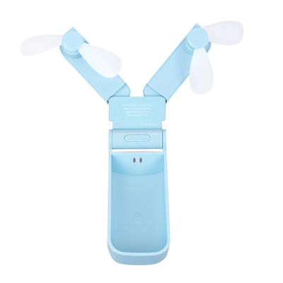 BELLIFFY Portable Mini USB Folding Fan Double-headed Lightweight Rechargeable Cooling Device for Summer Travel Outdoor Use with Airflow and Quiet Operation