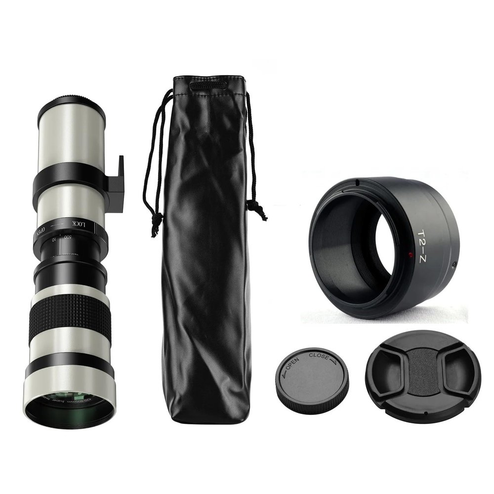 Compatible for Canon RF Mount 420-800mm F8.3 Manual Telephoto Zoom Lens for R R3 R5 R6 R10 R100 Z5 Z9 Z30(for Z Mount 2)