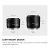 Compatible for Sony E-Mount 35mm F1.8 APS-C Auto Focus Portrait Lens XT30 E A7RIII ZFC(AF 35mm F1.8 II S,XF) view 3