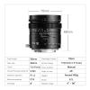 Compatible for Sony E-Mount 50mm F1.4 Full Frame Manual Tilt Shift Lens X RF L A7 IV A7SIII(E-Mount) view 3