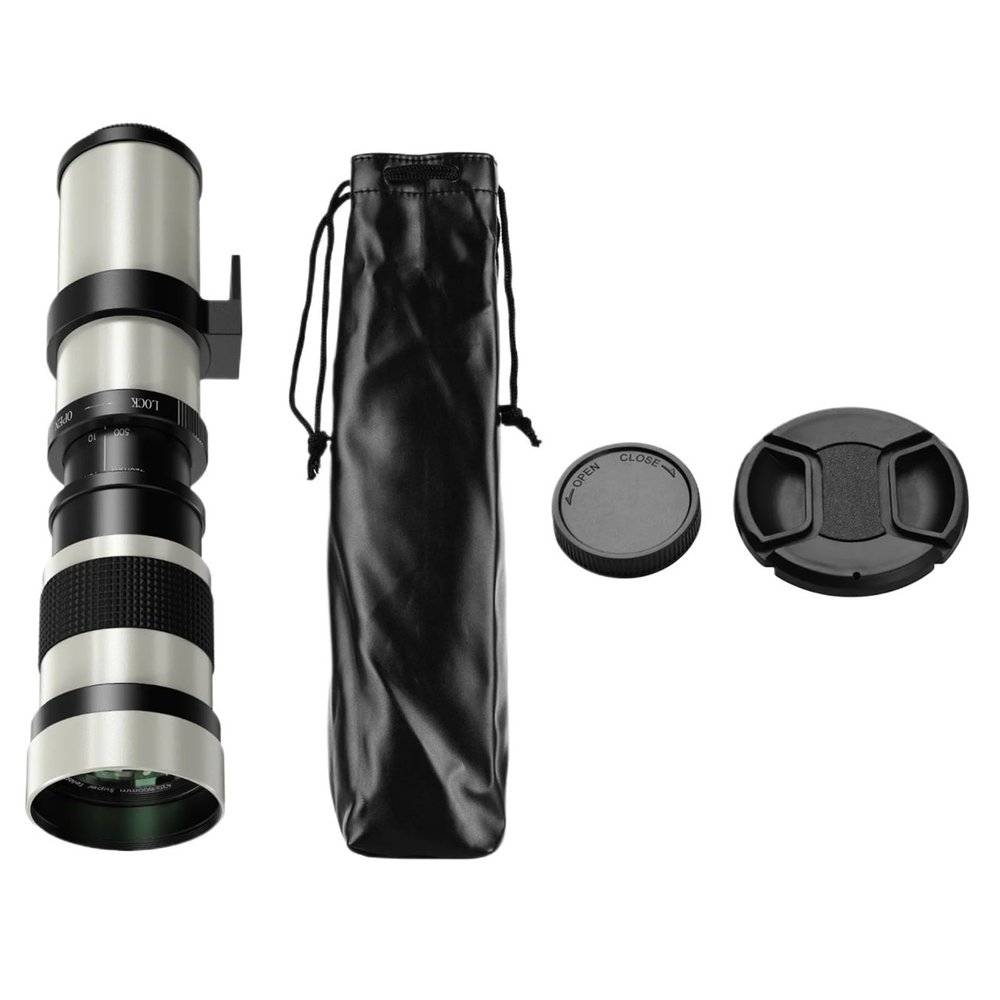 Compatible for Canon EOS R1 EF Mount 420-800mm F8.3 Manual Telephoto Zoom Lens for D850 D7500 D3400 D750 D810 DSLR(Lens only 02)