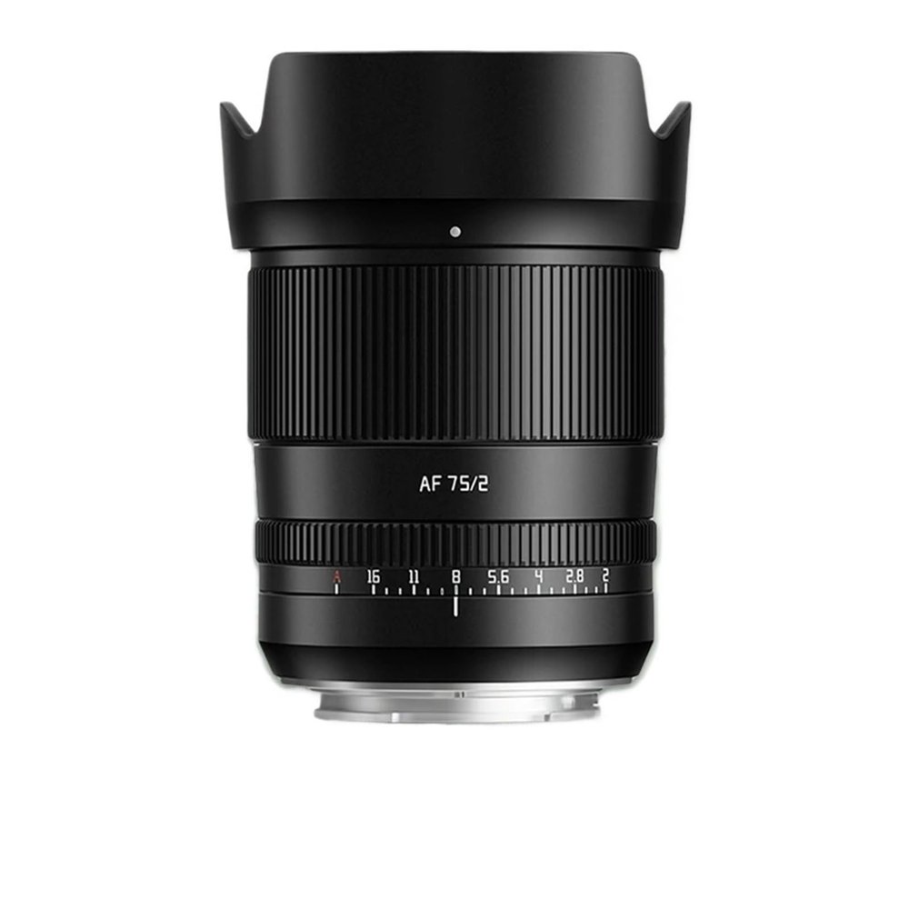 Compatible for Sony E-Mount A6400 A7RIII ZVE-10 FX30 75mm F2 Full Frame Auto Focus Portrait Lens Z Z5 Z6 ZFC L(AF 75mm F2 Black,L-Mount)