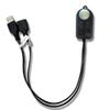 3-in-1 On/Off Switch Cable+ PIR Motion Body Sensor Switch+ PWM LED Dimmer with Light Sensing Detection Time Delay Function for DC 5V-24V LED Strip DIY Lighting Camera (USB Connector, Black) view 1