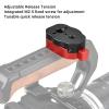 banapoy Mini Quick Release Plate, QR Plate Camera Tripod Mount Adapter with 1/4 3/8 Inch Screws Thread, for Camera Tripods Stabilizer, Monopods, Video Monitors view 4