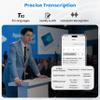 AI Voice Recorder, 64GB Audio Note Recorder with TranscribeSummarize, Free 1200 min of Transcription per Month, App Control, Supports 112 Languages, Magnetic Case, for Lectures, Meetings, Calls view 4
