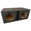 12 in Dual Vented Divided Chambers Premium Charcoal Carpeted Subwoofer Box Subwoofer Enclosure Precision CNC-Cut, Premium MDF Construction. Proudly USA Made. view 1