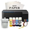 A4 DTF Printer for Clothes, T-Shirt Transfer Printing Machine, Direct to Film Printer. DTF Set of 4 Ink, C/M/Y/B, DTF Printing Paper, DTF Powder. Printers Conversion DTF view 1