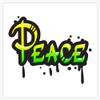 Serenity Flow True Peace Graffiti Peace Sign Sticker Decal Laptop Car Window Vinyl 5" view 1