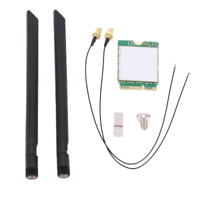Zunate WiFi 7 Card NGFF M.2 Wireless Network Adapter for 10 11 Desktop PC Laptop, Triple Band 2.4G 5G 6G, BT5.4, Dual Antenna, High Speed Streaming