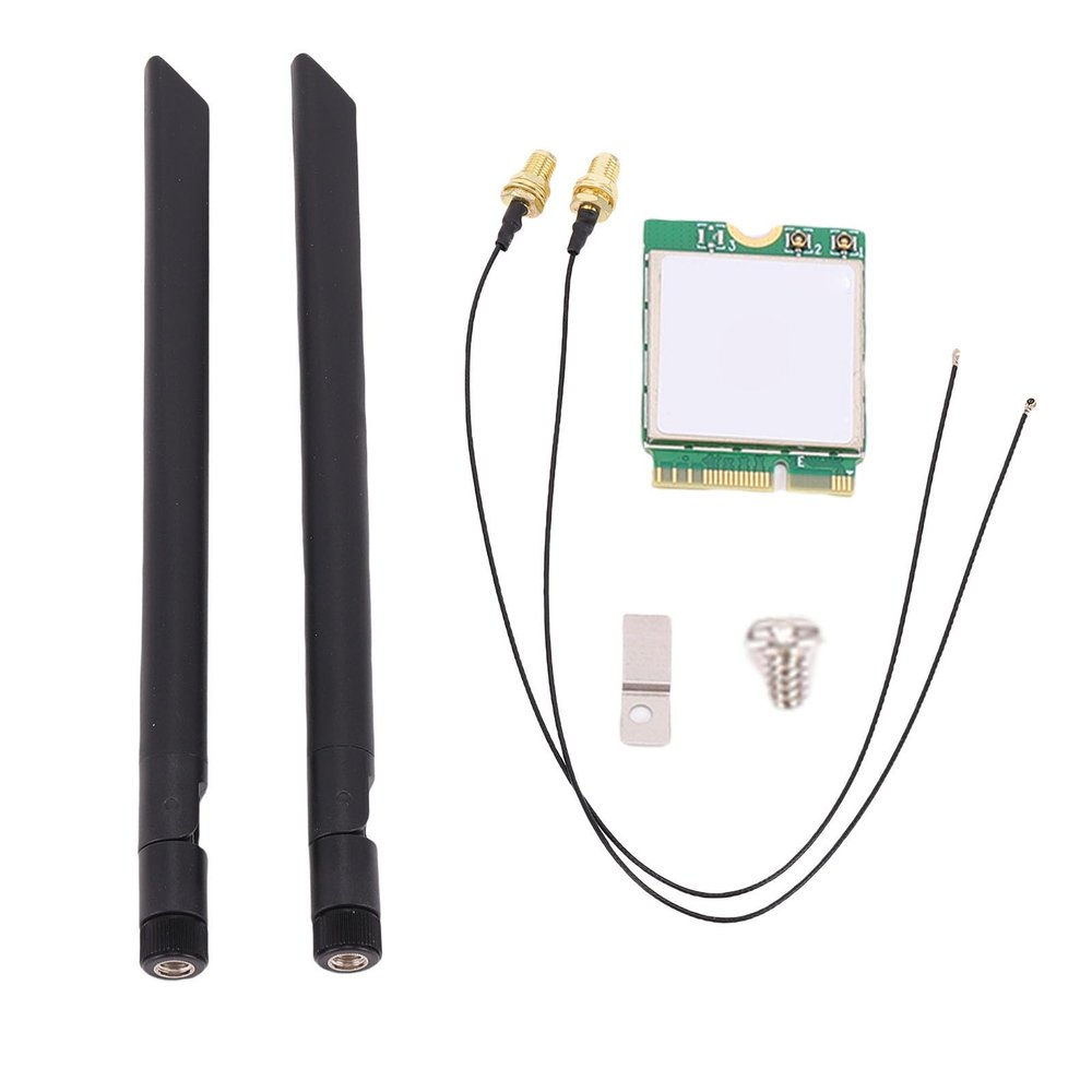 Zunate WiFi 7 Card NGFF M.2 Wireless Network Adapter for 10 11 Desktop PC Laptop, Triple Band 2.4G 5G 6G, BT5.4, Dual Antenna, High Speed Streaming