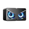 FONDOTIN USB Powered Desktop Computer Speakers with Colorful Ambient Light Independent Volume Control Wired Surround Sound for Laptop Notebook Phone Compact Loudspeaker Box with Powerful view 1