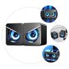 FONDOTIN USB Powered Desktop Computer Speakers with Colorful Ambient Light Independent Volume Control Wired Surround Sound for Laptop Notebook Phone Compact Loudspeaker Box with Powerful view 3