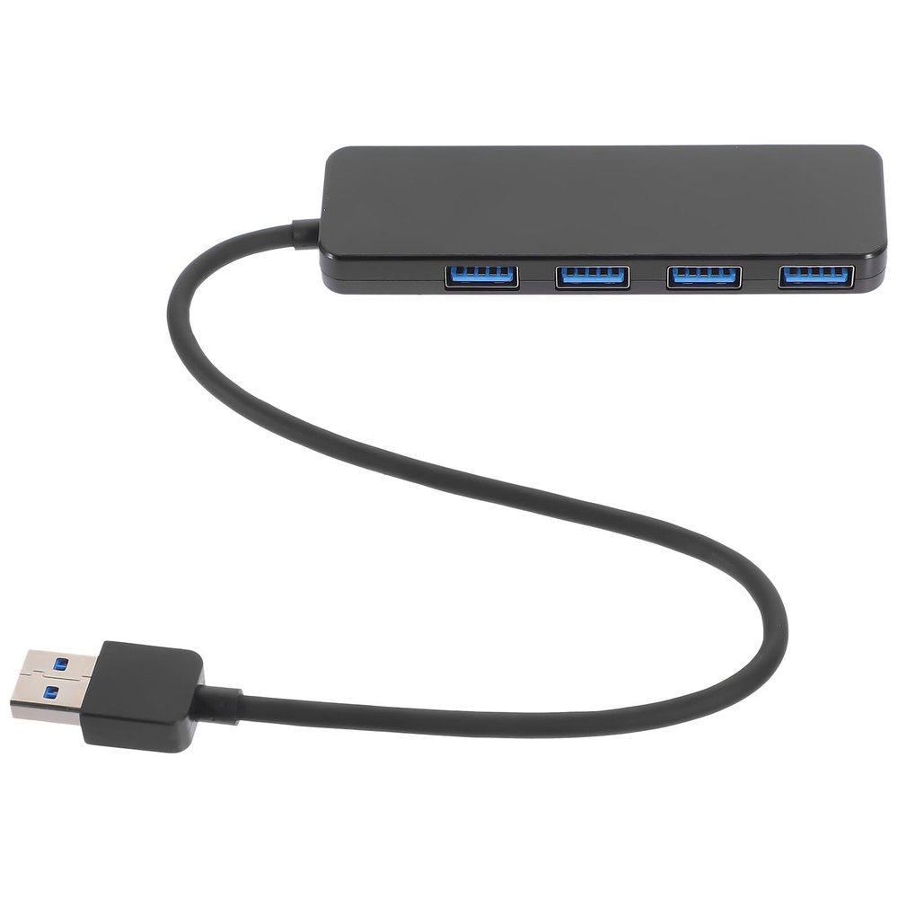 GAROZATION USB Hub Ports Portable Data Dock with Micro USB Power Support for Drives Shell for Heat Dissipation Matte Finish for Laptop and Computer