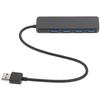 GAROZATION USB Hub Ports Portable Data Dock with Micro USB Power Support for Drives Shell for Heat Dissipation Matte Finish for Laptop and Computer view 1