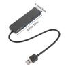GAROZATION USB Hub Ports Portable Data Dock with Micro USB Power Support for Drives Shell for Heat Dissipation Matte Finish for Laptop and Computer view 2