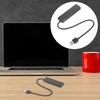 GAROZATION USB Hub Ports Portable Data Dock with Micro USB Power Support for Drives Shell for Heat Dissipation Matte Finish for Laptop and Computer view 3