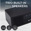 ClearClick Stereo Shelf System with CD Player, Bluetooth, FM Radio, USB Playback, Aux in, Optical in, Alarm Clock, & Remote Control view 3