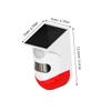 UTHCLO Solar Outdoor Infrared Sensor Alarm with Sound and Light Security Detector for Villas and Construction Sites Large Volume Speaker for Accurate Motion Detection Solar-Powered Safety view 2