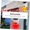 UTHCLO Solar Outdoor Infrared Sensor Alarm with Sound and Light Security Detector for Villas and Construction Sites Large Volume Speaker for Accurate Motion Detection Solar-Powered Safety view 4